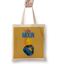 TO THE MOON DOGECAR Dogecoin Crypto Logo Merch Bez Çanta Uzun Saplı