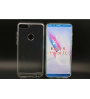 Huawei Honor 7C Kılıf Şeffaf Silikon Hibrit Case (Renksiz)