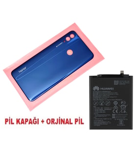 Tkgz Honor 10 Lite Arka Pil Batarya Kapağı + PİL MAVİ