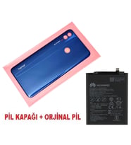 Tkgz Honor 10 Lite Arka Pil Batarya Kapağı + PİL MAVİ