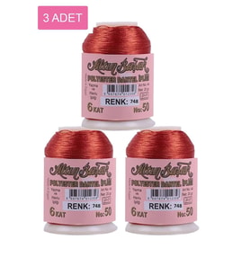 3 Adet Altınbaşak Oya ve Dantel İpi 20 gr - Royaleks - No: 748
