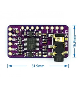 PCM5102A DAC Modül IIS Ses Kartı Müzik Üretici Dijital Analog Dönüştürücü Raspberry Pi Esp32