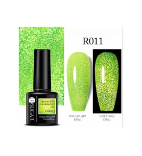 Ur Sugar Reflective Fluorescent Gel 7,5 ml Karanlıkta Parlayan Sımlı Kalıcı Oje R011