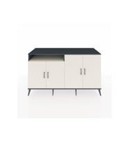 Kronos Konsol 4 Raflı 4 Kapaklı 176x59x99 Antrasit-Aytaşı