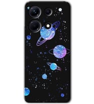 İnfinix Note 30 Kılıf HD Desen Baskılı Arka Kapak - Samanyolu Galaksi