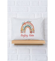Pia Baby Premium %100 Pamuk İsme Özel Kız Bebek Yastık Kılıfı 35*45 cm 5022-12