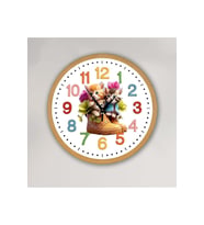 bilge Tasarım Çocuk Odası Duvar Saati 30 x 30 CM (Karışık)