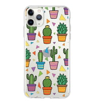 PrintiFy Apple  iPhone 11 Pro Max ile Uyumlu 1mm Slim Fit Water Color 4 Baskılı Şeffaf  Kılıf