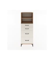 Hyperion Dolap 2 Raflı 4 Çekmeceli 60x44x163 Çam-Aytaşı