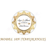 BEYAZ DÜŞLER SOKAĞI HEDİYE NOTU İSİM ETİKETİ,NİKAH,3cmx3cm (ETK10N/YAPIŞKANSIZ) (100 AD)