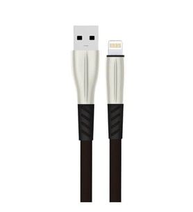 S89 Metal Uçlu Lightning Kablo İphone Uyumlu 1m 2.4a - Siyah