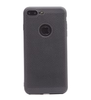 İphone 8 Plus / 7 Plus Kılıf Felix Delikli Tasarım Silikon Kılıf (Siyah)