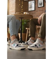 United Colors Of Benetton Siyah Bilek Boy Bağcıklı Unisex Hi Sneaker BN-31210 G