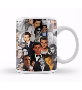 Johnny Depp Collage Kupa Bardak Porselen