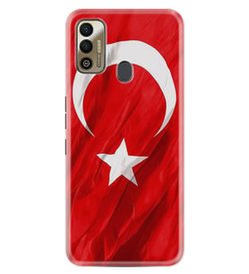 Tecno Spark 7T Kılıf Resimli Desenli Baskılı Silikon Kılıf Şanlı Türk Bayrağı 4 1401