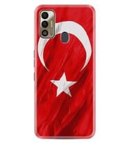 Tecno Spark 7T Kılıf Resimli Desenli Baskılı Silikon Kılıf Şanlı Türk Bayrağı 4 1401