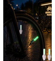 LED Sibop Lambası Bisiklet Motor Araba Jant Işığı 2li Set
