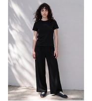 LCW Petite Siyah Soft Touch Kadın Pileli Eşofman Altı