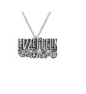 Led Zeppelin Müzik Grubu Unisex Kolye (Gümüş)
