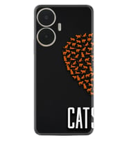 Realme C55 Kılıf Silikon Desen Özel Seri Cats 1792