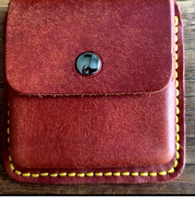 Sumerian wallet Deri Sigara Kılıfı Premium Pueblo Deri(Konyak Kırmızı)