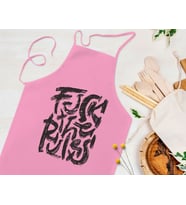BK Gift Fcuk Tasarımlı Pembe Mutfak Önlüğü Aşçı Hediyesi, Arkadaşa Hediye-2