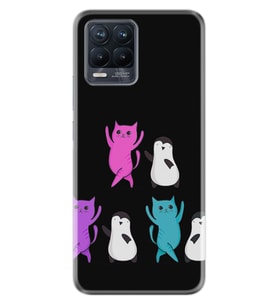 8 8 Pro Kılıf Desenli Silikon Platinium Series Cat Dance 1824
