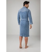 Nuşa Jeans Kot Cotton Erkek Sabahlık (Mavi)