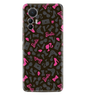 Xiaomi 12 Lite Kılıf Resimli Desenli Baskılı Silikon Barbie and Shoes 1413