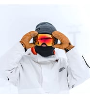 UV400 Korumalı Anti-Sis Çift Katman Orange Lens Snowboard Kayak Gözlüğü