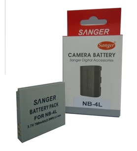 Sanger, Canon NB-4L Batarya