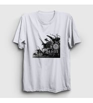 Presmono Unisex Beyaz Doom Him T-Shirt 80423tt