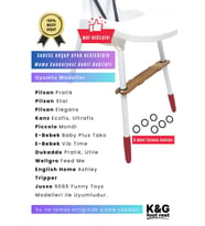 Ithal Contalı Mama Sandalyesi Ayak Koyma Desteği Pilsan Elegans, Pratik, Kanz, Piccolo, E Bebek Tako
