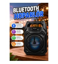 Taşınabilir Mikrofonlu Bluetooth Hoparlör – USB, Micro SD ve FM Radyo Destekli