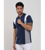 Dufy Lacivert Erkek Slim Fit Düz Polo Yaka Tshirt - 105264
