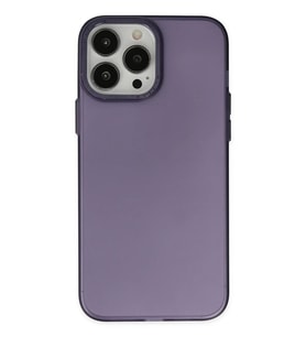 Newface Apple iPhone 14 Pro Max Kılıf Modos Metal Kapak - Mor