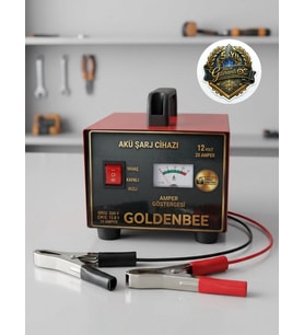 GOLDEN BEE Profesyonel Akü Şarj Cihazı 12 Volt 20 Amper 5 YIL GARANTİ