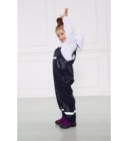 Çocuk Unisex Yağmur Tulumu Lacivert - Yağmur Pantolonu