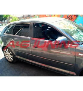 AUDI A3 Krom Cam Çıtası Tk. 2004-2012 6 Prç Paslanmaz Çelik