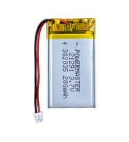 Powermaster 3.7 Volt 200 Mah Lityum Polimer Şarjlı Pil 3X20X35 mm Akıllı Saat Kulaklık Pili
