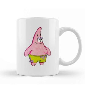 Spongebob Star Süngerbob Kupa Bardak Porselen