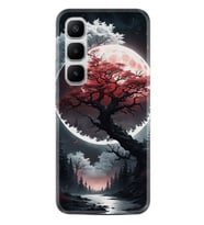 Infinix Hot 60 Kılıf Boutique Baskılı Resimli Ağaç ve Ay Pcode -057