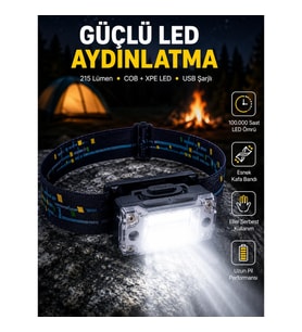 Mey İthalat® Taşınabilir Şarjlı LED Fener XPE95LM COB120LM Manyetik Gövde Yeni Nesil