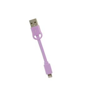 GOJİ FİT 8CM APPLE LİGHTNİNG ŞARJ + VERİ KABLOSU MOR