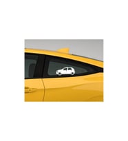 Otomobil Tasarım Oto Sticker Model 11 Siyah 16*6 Cm