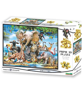 Prime 3D - Afrika Smile 63 Parça Puzzle 10638