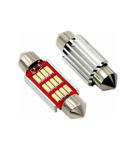 Canbuslu 39 mm Sofit LED Ampul 2'li Set 12 LED Tavan ve Plaka Lambası