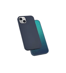 Apple iPhone 13 Mini Uyumlu Kılıf Zore Silk Silikon (Lacivert)