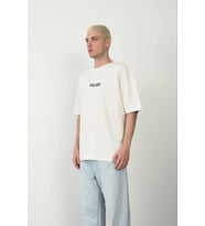 Erkek Baskılı T-Shirt Kısa Kol Bisiklet Yaka Rahat Kalıp Tişört - Beyaz