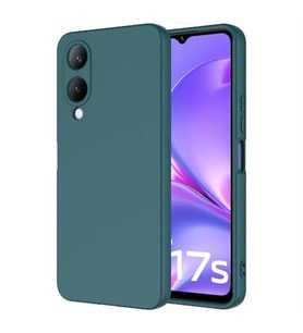 Coverzone Vivo Y17S ?le Uyumlu K?l?f Z-Mara Lansman Vieri Tam Koruma Arka Kapak Kamera Koruma �?k?nt?l? P�r�zs�z Y�zey Koyu Ye?il